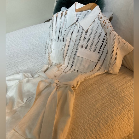 Christy Lynn Madeline play suit, Ivory, Large - Picture 8 of 15